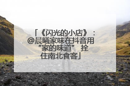 《闪光的小店》：@晨曦家味在抖音用 “家的味道” 拴住南北食客