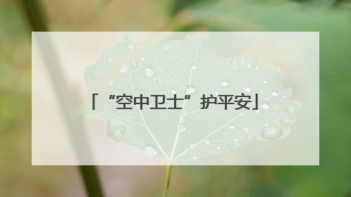 “空中卫士”护平安