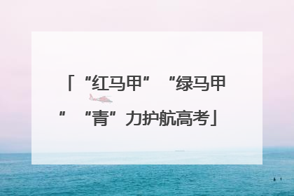 “红马甲”“绿马甲”“青”力护航高考