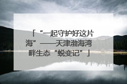“一起守护好这片海”——天津渤海湾畔生态“蜕变记”
