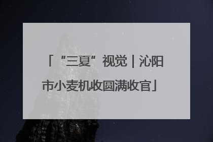 “三夏”视觉｜沁阳市小麦机收圆满收官