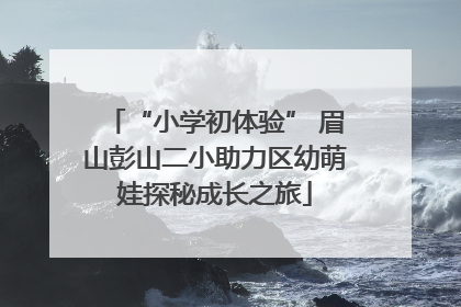 “小学初体验” 眉山彭山二小助力区幼萌娃探秘成长之旅