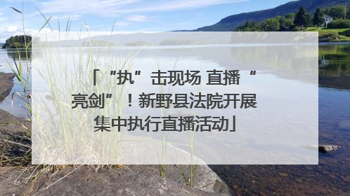 “执”击现场 直播“亮剑”！新野县法院开展集中执行直播活动