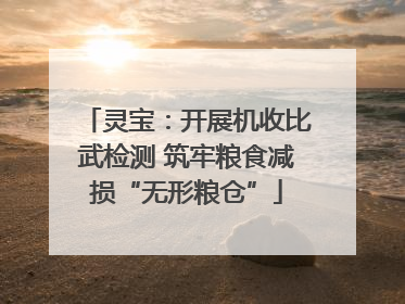 灵宝：开展机收比武检测 筑牢粮食减损“无形粮仓”