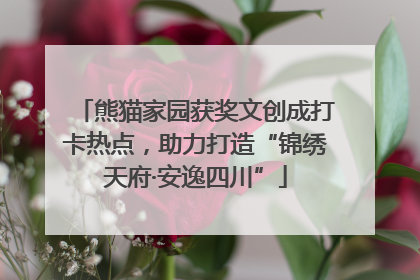 熊猫家园获奖文创成打卡热点，助力打造“锦绣天府·安逸四川”