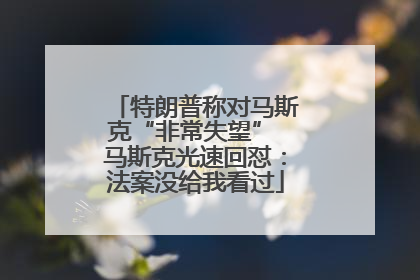 特朗普称对马斯克“非常失望” 马斯克光速回怼：法案没给我看过