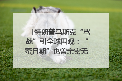 特朗普马斯克“骂战”引全球围观：“蜜月期”也曾亲密无间｜国际观察