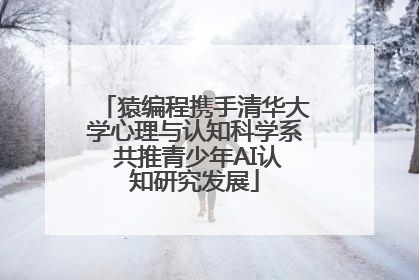 猿编程携手清华大学心理与认知科学系 共推青少年AI认知研究发展
