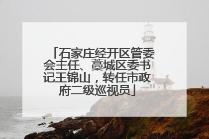 石家庄经开区管委会主任、藁城区委书记王锦山，转任市政府二级巡视员