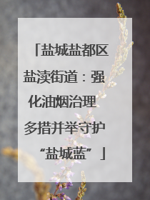 盐城盐都区盐渎街道：强化油烟治理 多措并举守护“盐城蓝”