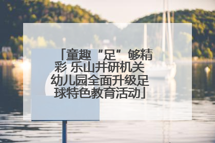 童趣“足”够精彩 乐山井研机关幼儿园全面升级足球特色教育活动
