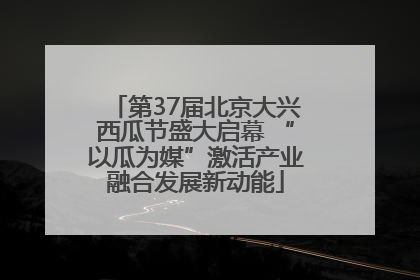 第37届北京大兴西瓜节盛大启幕 “以瓜为媒”激活产业融合发展新动能