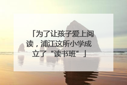 为了让孩子爱上阅读，浦江这所小学成立了“读书班”