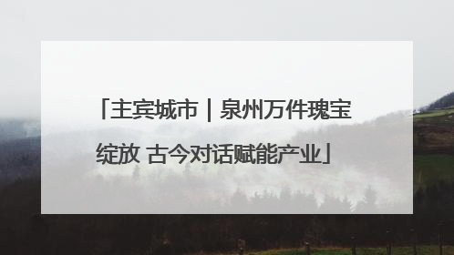 主宾城市｜泉州万件瑰宝绽放 古今对话赋能产业