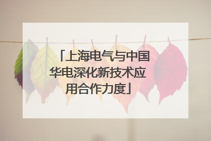 上海电气与中国华电深化新技术应用合作力度
