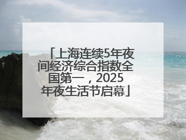 上海连续5年夜间经济综合指数全国第一，2025年夜生活节启幕