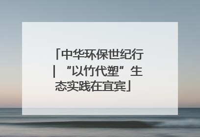 中华环保世纪行｜“以竹代塑”生态实践在宜宾