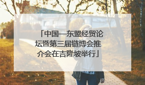 中国—东盟经贸论坛暨第三届链博会推介会在吉隆坡举行
