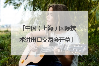 中国（上海）国际技术进出口交易会开幕