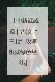 中新武威观｜古浪“三北”攻坚织就绿色经纬