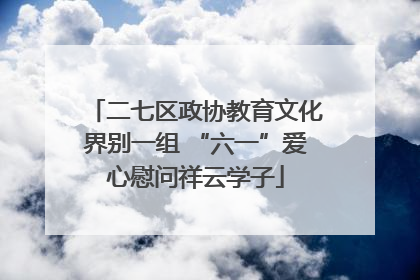 二七区政协教育文化界别一组 “六一”爱心慰问祥云学子