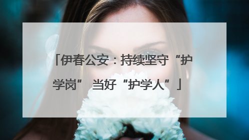 伊春公安：持续坚守“护学岗” 当好“护学人”