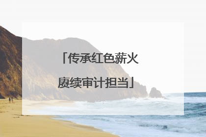 传承红色薪火 赓续审计担当