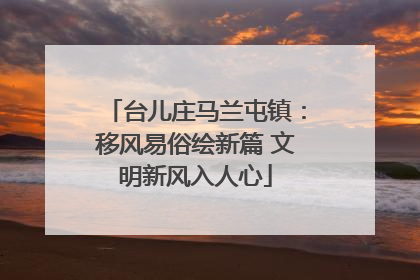 台儿庄马兰屯镇：移风易俗绘新篇 文明新风入人心