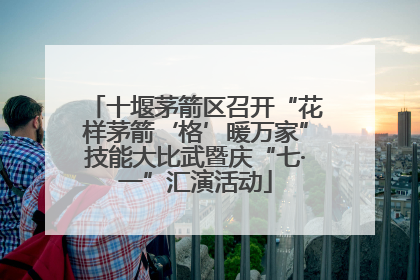 十堰茅箭区召开“花样茅箭‘格’暖万家”技能大比武暨庆“七·一”汇演活动