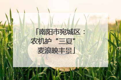 南阳市宛城区：农机护“三夏” 麦浪映丰景