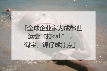 全球企业家为成都世运会“打call”，蜀宝、锦仔成焦点