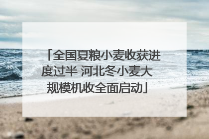 全国夏粮小麦收获进度过半 河北冬小麦大规模机收全面启动
