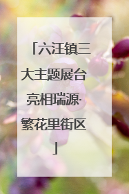 六汪镇三大主题展台亮相瑞源·繁花里街区