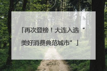 再次登榜！大连入选“美好消费典范城市”