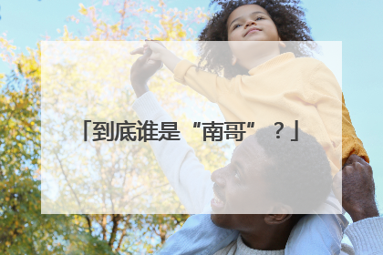 到底谁是“南哥”？