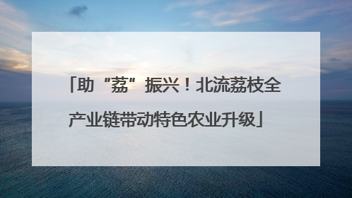 助“荔”振兴！北流荔枝全产业链带动特色农业升级