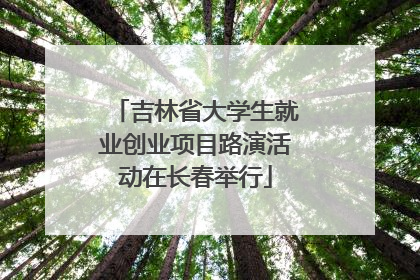 吉林省大学生就业创业项目路演活动在长春举行