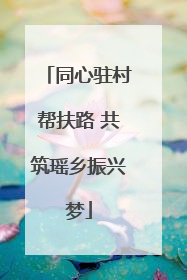 同心驻村帮扶路 共筑瑶乡振兴梦