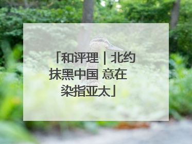 和评理｜北约抹黑中国 意在染指亚太