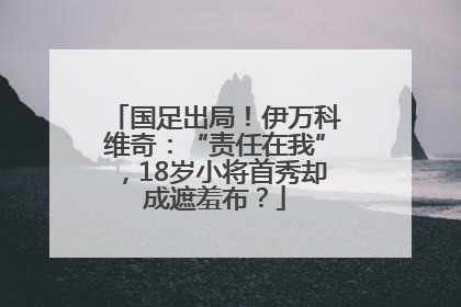 国足出局！伊万科维奇：“责任在我”，18岁小将首秀却成遮羞布？