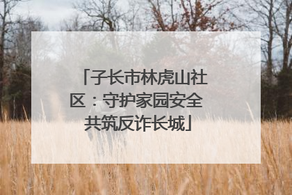 子长市林虎山社区：守护家园安全 共筑反诈长城