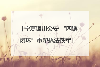 宁夏银川公安 “四链闭环”重塑执法铁军