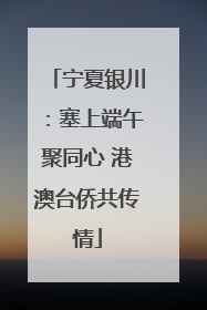 宁夏银川：塞上端午聚同心 港澳台侨共传情