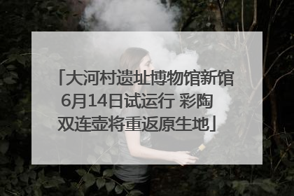 大河村遗址博物馆新馆6月14日试运行 彩陶双连壶将重返原生地