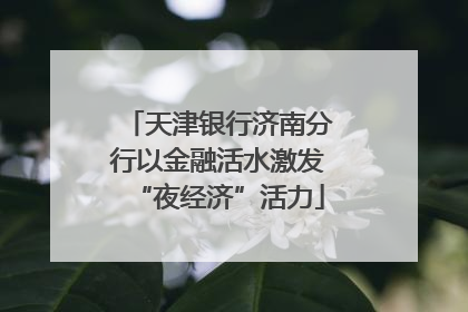 天津银行济南分行以金融活水激发“夜经济”活力