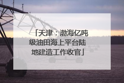 天津：渤海亿吨级油田海上平台陆地建造工作收官