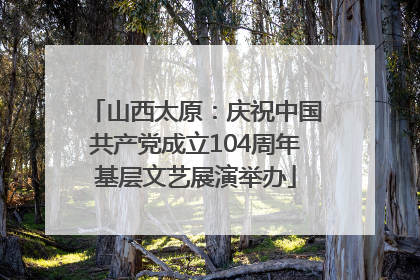 山西太原：庆祝中国共产党成立104周年基层文艺展演举办