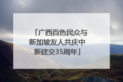 广西百色民众与新加坡友人共庆中新建交35周年
