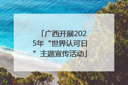 广西开展2025年“世界认可日”主题宣传活动
