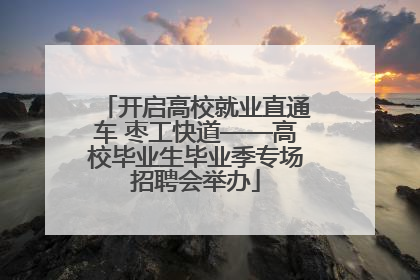 开启高校就业直通车 枣工快道——高校毕业生毕业季专场招聘会举办